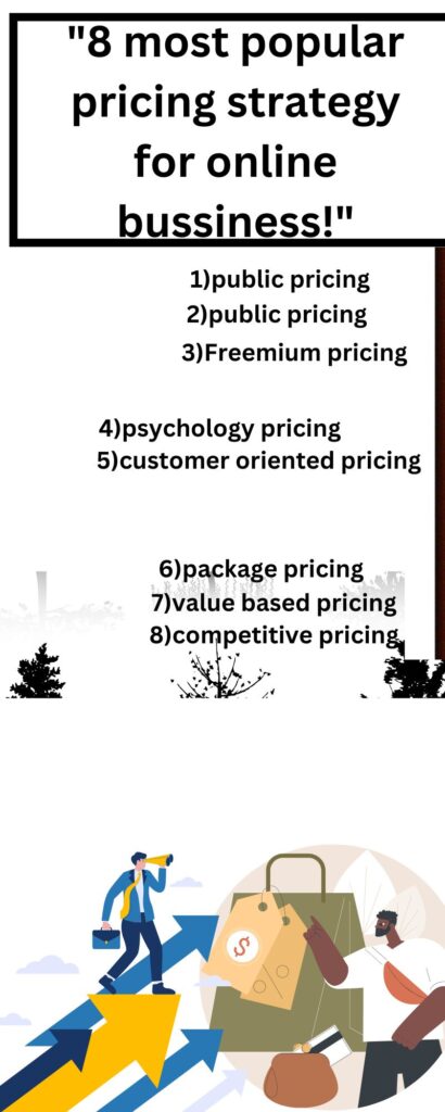 8 most pricing strategy for online bussiness! Most commonly use pricing strategy to run a profitable  online bussiness .